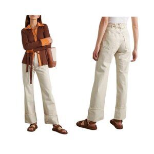 New With Tag TU ES MON TRESOR high-rise turn-up jeans, Size 26
